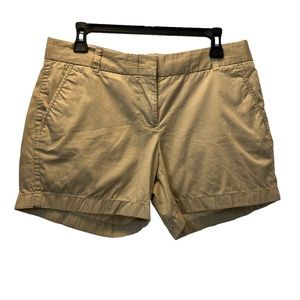 Women’s J. Crew Khaki Shorts Size 8 100% Cotton